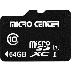 Center 64GB Class 10 MicroSDXC Flash Memory Card with Adapter for Mobile Device Storage Phone, Tablet, Drone &  Video Recording - 80MB/s UHS-I, C10, U1 (1 Pack)