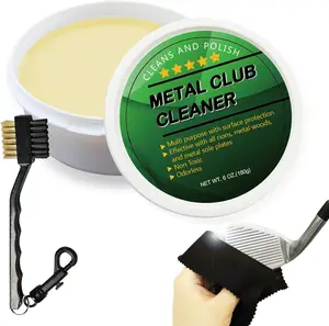 Golf Iron Polishing Kit Club Cleaner Polish Cleaning Solution Golf Club Care Set Golf Brush Cleaner Sponge Value Pack