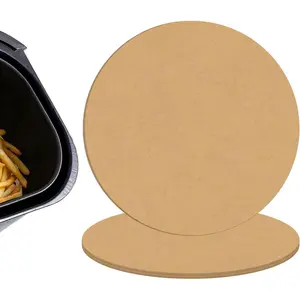 10 Inch Round Air Fryer Liners Disposable,  Paper Sheets, Non-Stick Baking Paper for Air Fryer, Grilling, Steaming, Cake Pans, Roasting Microwave-Unbleached 100 Pack