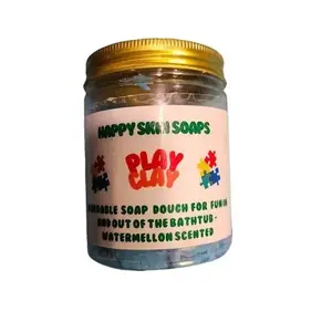 Happy Skin Soaps Play Clay Moldable Soap for fun in and out of the Bathtub. non-toxic and Vegan. Body Care Body Wash