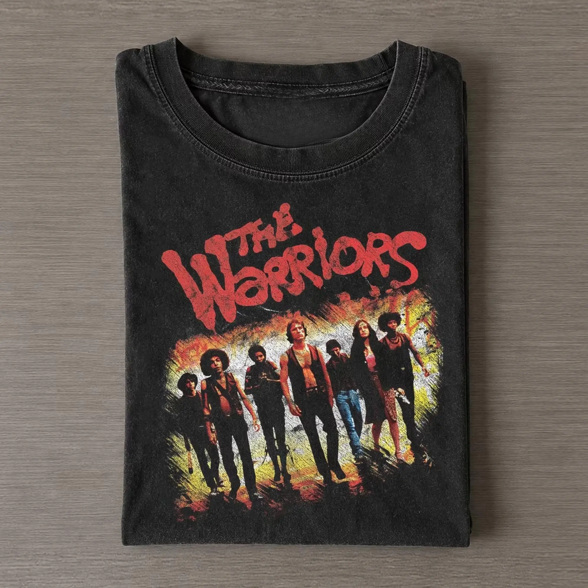 Gildan Men's Short-Sleeve Round Neck Graphic T-Shirt - Vintage The Warriors T Shirt, Funny Movie Graphic Tee, 90S Pop Culture Shirt, Fitted T-Shirt, Menswear, Gift For Men, Gift For Women