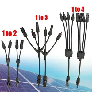 Solar Panel Y Branch Cable Connection Waterproof Adapter Connector Extension
