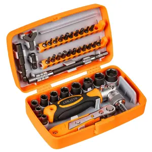 38-in-1 Ratchet Screwdriver Set, Multifunctional Screwdriver Set with Socket, Screwdriver Bits, Professional Hand Tool for Home Repair, Suitable for DIY Projects