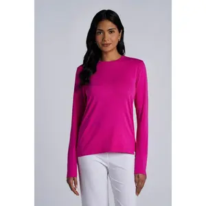 Women's Long Sleeve T-Shirt | Fuchsia