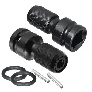 3PCS 1/2" Square Drive to 1/4" Hex Socket Adapter Converter, Heavy Duty Impact Wrench Chuck for Car Repair & Auto Maintenance,Automotive Mechanic Tool