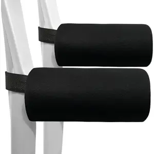SPRING SEAON Forearm Crutch Pads - Cushions for Hands, Covers, Padding for Crutches - Set of 2 Accessories (Black)