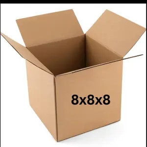 8x8x8" Corrugated Boxes (50 Pack)