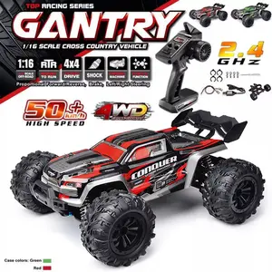 VISAS 1:16 Full Scale 2.4G High-frequency Anti-interference RC Cars 38 KMH 4WD Remote Control Car with 4 Batteries