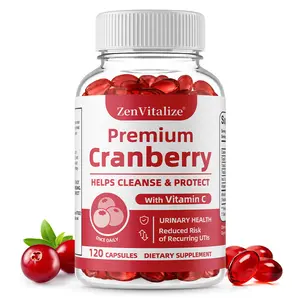 Cranberry Health Supplement, ​​Supports Urinary System Health and Physical Natural Balance, 120 Capsules