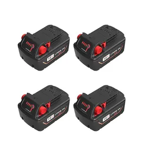 4 Pack 6.5Ah 18V Batteries compatible for Milwaukee M18 Battery Lithium High Output 48-11-1850 48-11-1862 48-11-1840 48-11-1828 48-11-1815 for Mil-waukee ΛΛ18 Tools