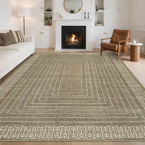 Modern Geometric Print Rug Soft Non-slip Washable Area Rug Foldable Interior Decorative Rug Low-pile Non-shedding for Bedrooms Dining Rooms Offices Game Rooms Apartments