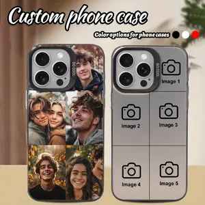 1 Customizable Puzzle Photo Printing Electroplated Smartphone Case, Suitable for iPhone 16 Pro Max/16 Plus/16 Pro/11/12/13/14/15 Pro Max
