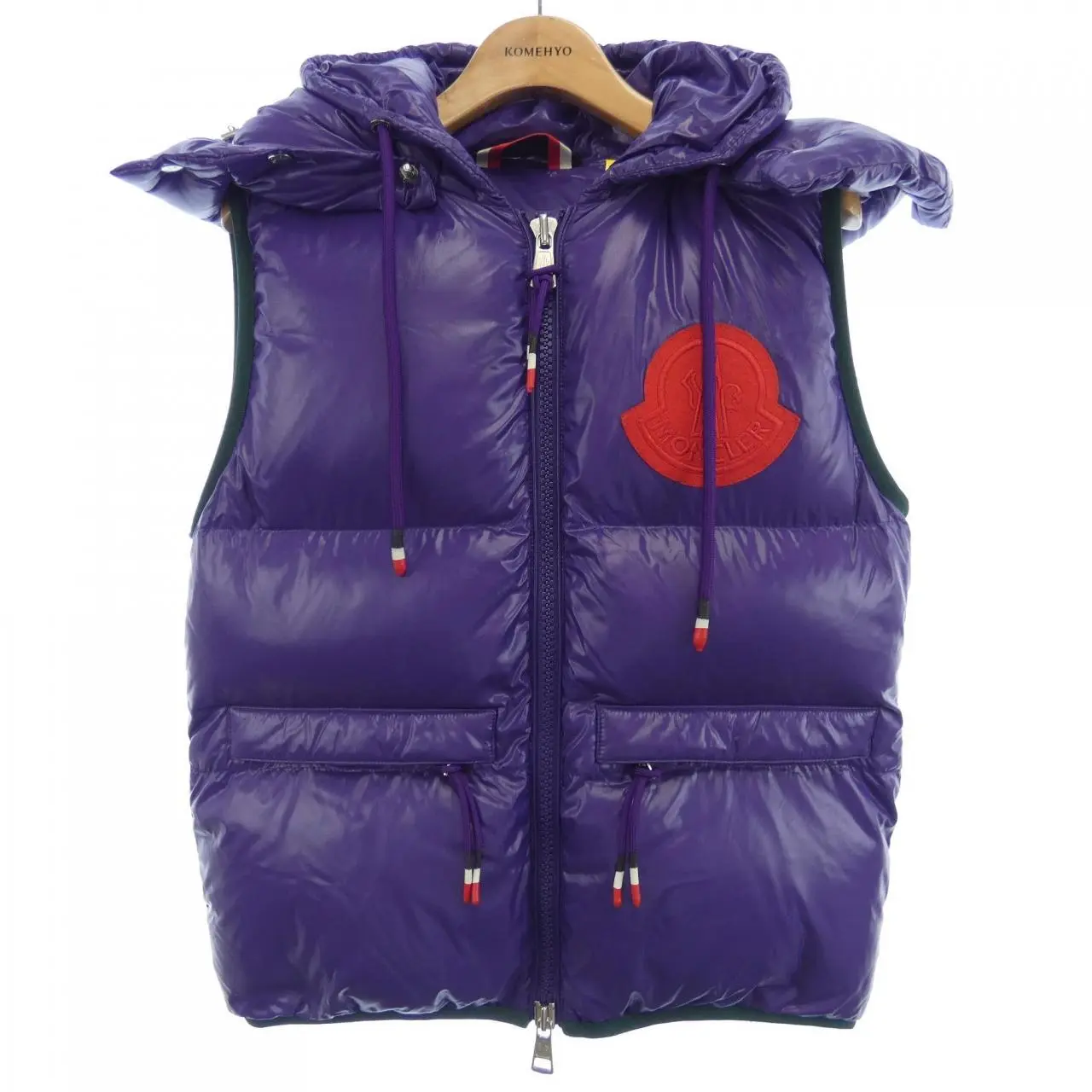 Pre-owned MONCLER Nylon Small Leather Goods Genius LORENT Down Vest