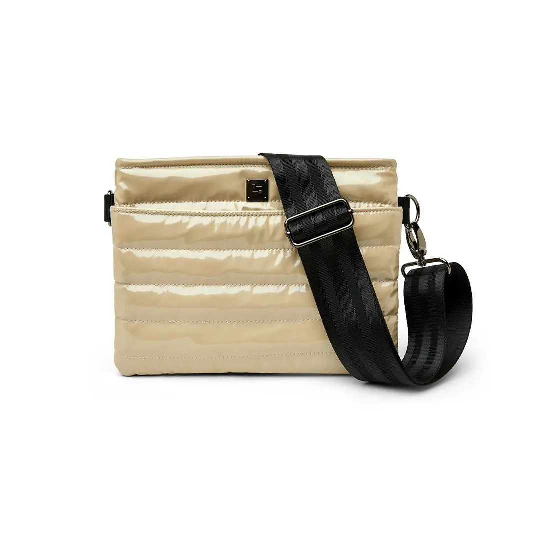 Bum Bag 2.0 Blonde Patent with Black Strap