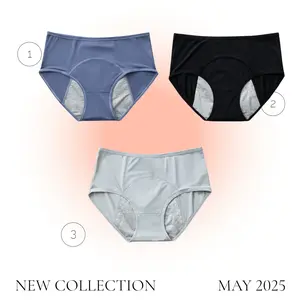 3 Pack Plus Size Leakproof&Protective briefs panties for incontinece and period woman