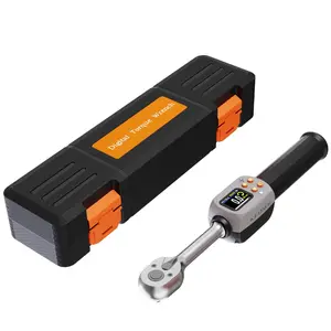 Precision digital ratchet drive torque wrench, 3/8 inch, 6.8-135 N·m, color LCD display, sound and light + progress bar + vibration motor prompt, suitable for car, bicycle, and motorcycle maintenance