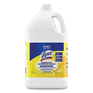 212 MAIN Lysol RAC99985 128 oz Lemon Scent Concentrate Deodorizing Cleaner - Germicidal Disinfectant, Commercial Cleaning Solution for Household Hard Surfaces
