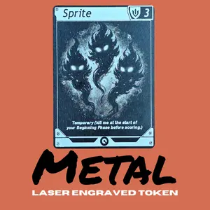 Metal Riftbound Sprite Token | Laser engraved league of legends game token