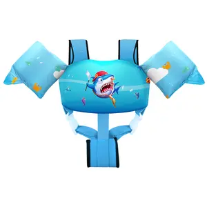 Chriffer Kids Swim Clothes for 22-66 Pounds Boys and Girls, Toddler Floaties with Shoulder Harness Arm Wings for 2,3,4,5,6,7 Years Old Baby