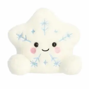 Palm Pals Festive Glisten Snowflake White Soft Plush Collectable Stuffed Animal