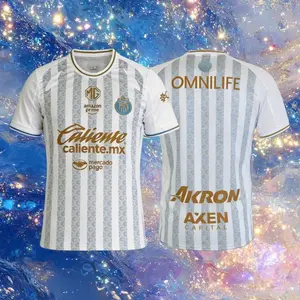 25 26 Chivas de Guadalajara Mexico LIGAMX White Special Edition Short Sleeve Soccer Jersey Fans Version