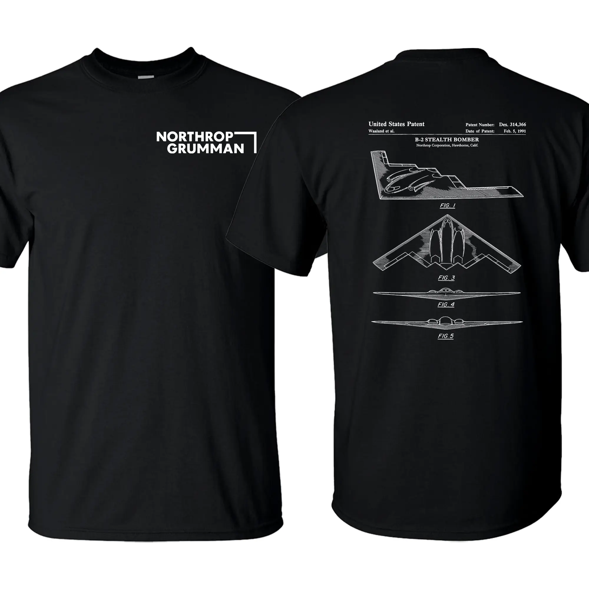 B2 Spirit Blueprint T-Shirt/Hoodie Vintage Northrop Grumman Stealth Bomber Graphic Tee Military Enthusiast Streetwear Clothing Gift for Men Breathable Printing