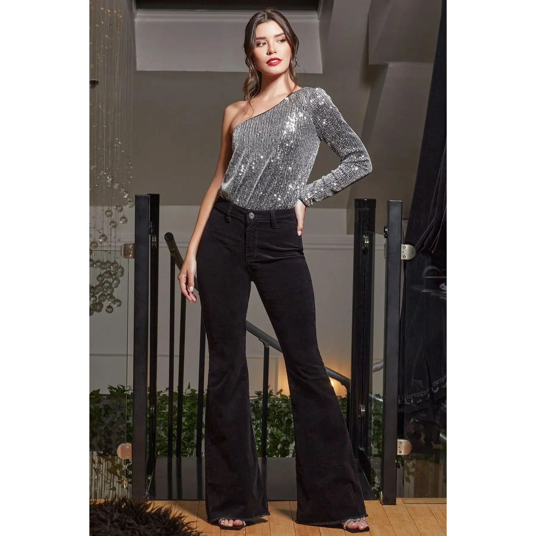 Corduroy Flare Pants