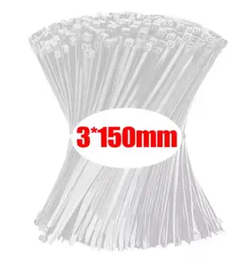 1000/100Pcs Nylon Cable Ties Self-locking Cord Ties Straps Adjustable Cables Fastening Loop Home Office Wire Zip Ties Wholesale