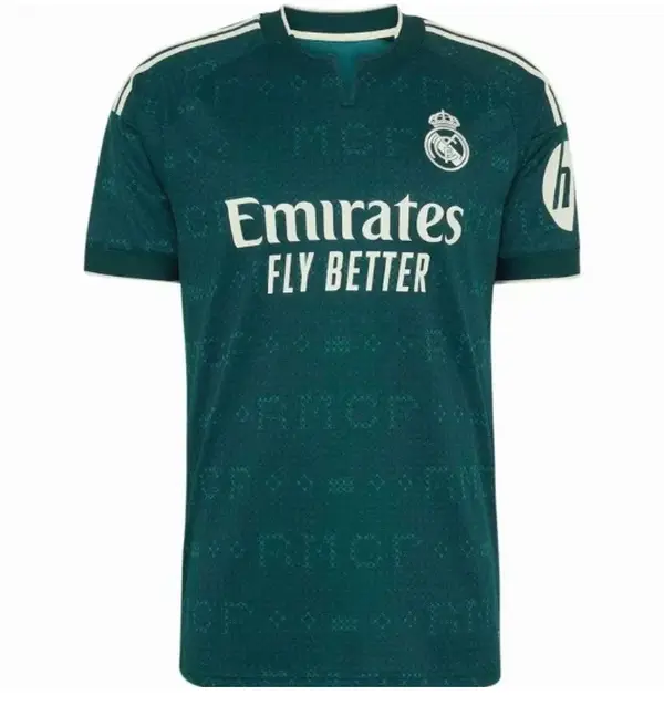 Madrid Green 2026/27 Away Replica Soccer Jersey – Unisex Full-Detail Football Shirt with Short or Long Sleeve Options