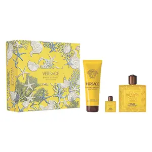Versace Eros Energy Cologne Gift Set for Men | Eau de Parfum 3.4 oz + Shower Gel 5 oz + Mini EDP 0.17 oz