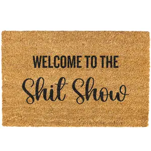 Welcome To The Sh*t Show Doormat, Coir Doormat, Durable Easy CLean Welcome To The Sh*t Show Doormat, Coir Doormat, Durable Easy CLean