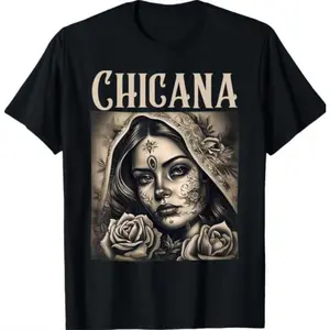 Chicana Chola Style Lowrider Clothing Mexican American Latina T-Shirt, Women's Top Underwear