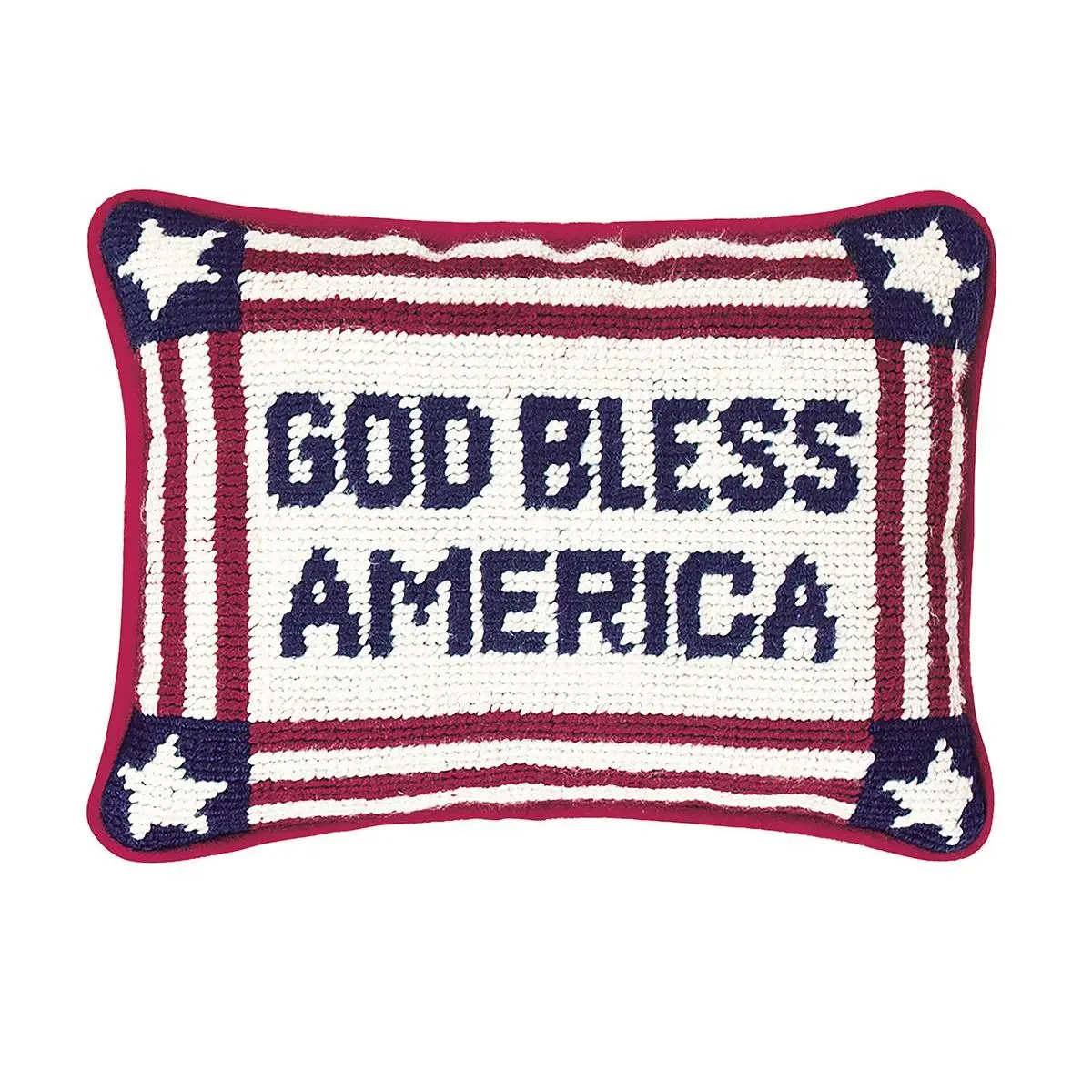 6.5" x 9" God Bless America Throw Pillow by Valerie