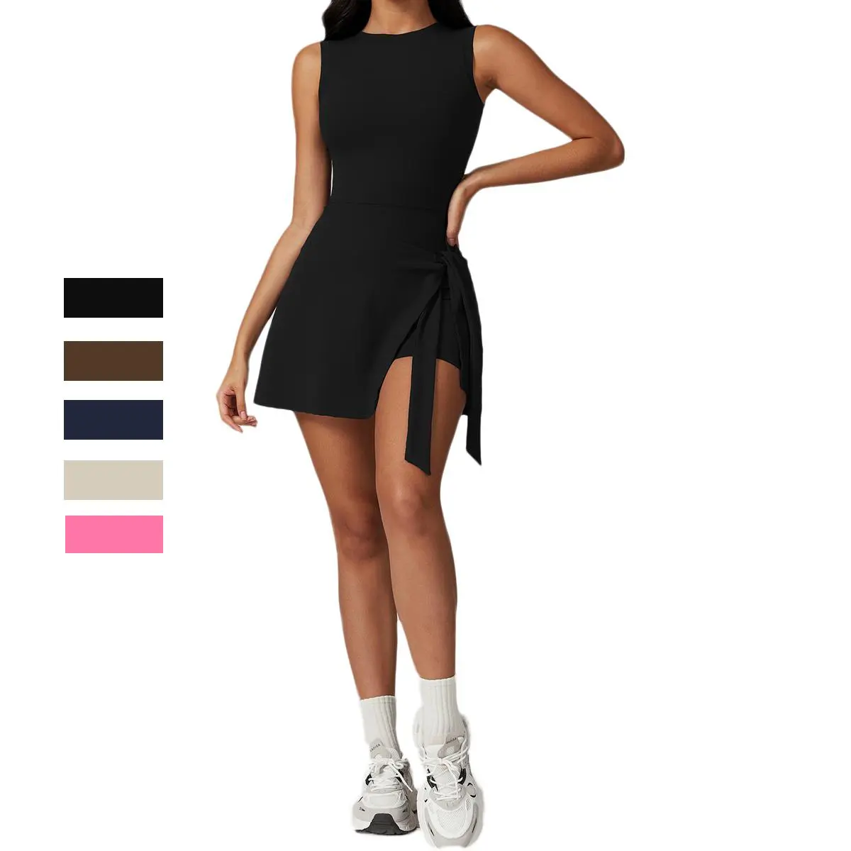 green and pink striped golf dress - TikTok Shop