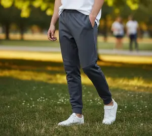 Men’s Skora Quick-Dry Tapered-Leg Stretchable Joggers - Sporty Joggers, Athletic-Fit Polyester-Spandex Drawstring Waist Pants for Workout, Gym, Stretchable Jogger