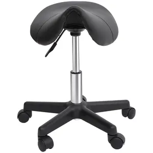 360° Swivel Stool with Smooth Dual Wheels, Freely Move on All Floors, Multi-purpose Chair for Tattoo Parlor Clinic Studio and Workplace
