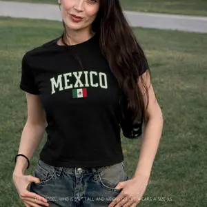 Mexico Y2k Jersey Top,mexico gifts-mexico art-Soccer y2k vintage 2000s ,Mexico Baby Tee,Y2K Crop Top Mexico Tshirt-mexico artisan-soccer mom