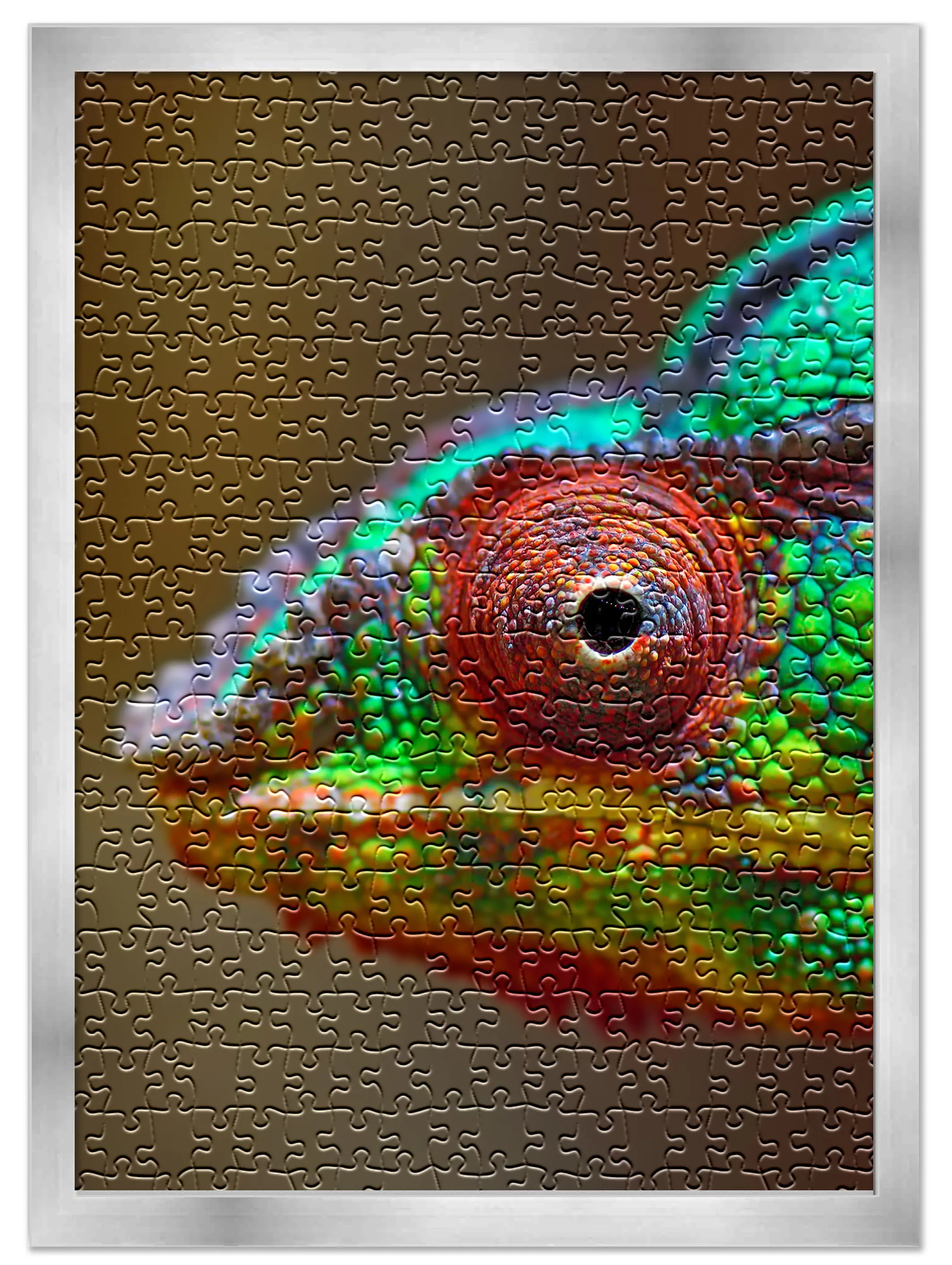 20x27 Jigsaw Puzzle Frame Kit - Kit Includes Puzzle Glue Sheets, Silver Wood Puzzle Frame, UV Acrylic, Backing,, Hanging Hardware