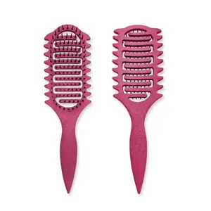 Curl defining brush for  hair, Curling Comb for Dry and Wet Use Hair Styling Tool Comb Curly slick back Black dandruff remover comb curl defining brush Purple curl defining brush dandruff remover comb birth comb for labor style brush