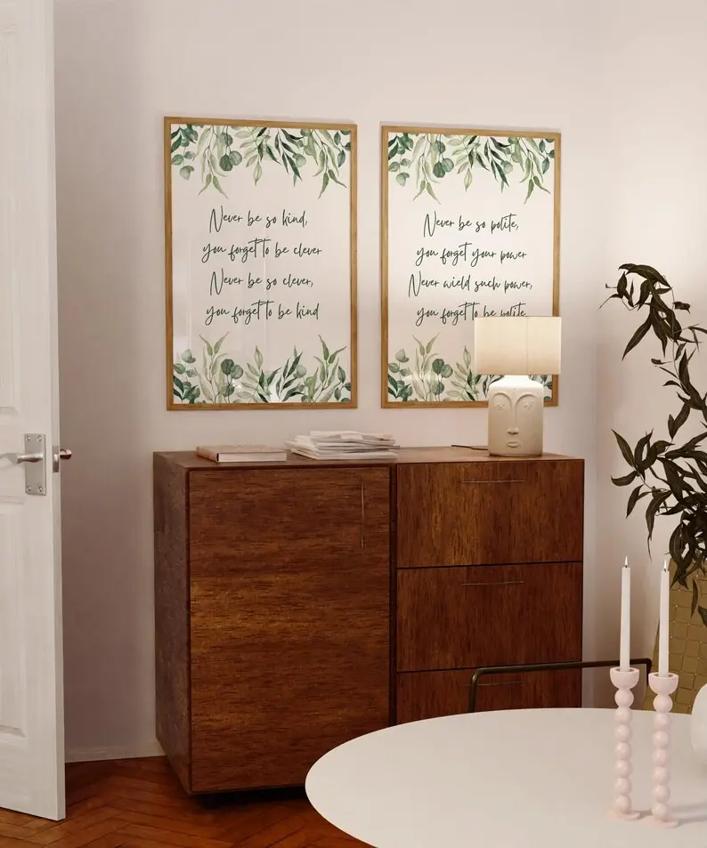Marjorie Print Set of 2,Poster never be so kind poster,Taylor Lyric Poster Girly Bedroom| Framless Poster