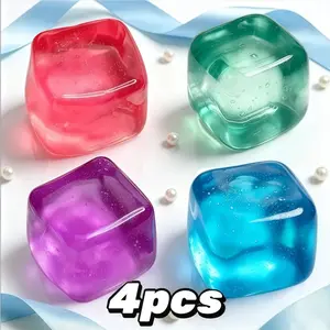 4 Pack Anxiety Squishy Toys - Squishy Stress Relief, Slow Bounce Squeeze, Pressure Release, Office Desk Toy, Perfect Gift for Holidays and Parties