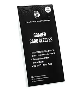 Platinum Protectors BGS Graded Card Sleeves Resealable Fits SGC, Beckett Slabs