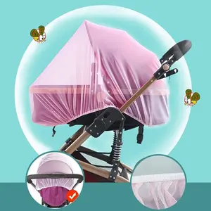 Stay Protected from Mosquitoes with this Durable Pink Stroller Mosquito Net - Perfect for Baby Strollers, Bassinets, Cradles, Playards, Pack N Plays & Mini Cribs! Christmas Halloween Gift