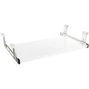 Furniture Accessories Office Product Suits Hardware 20/24/30 inches Keyboard Drawer Tray  Holder Under Desk Adjustable Height Platform. (20 inches, White)