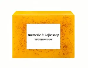 Special Lemon Turmeric KojicAcid Soap, Natural Organic Turmeric Facial and Body Cleansing Soap, Deep Cleansing, Comes with Soap Bag