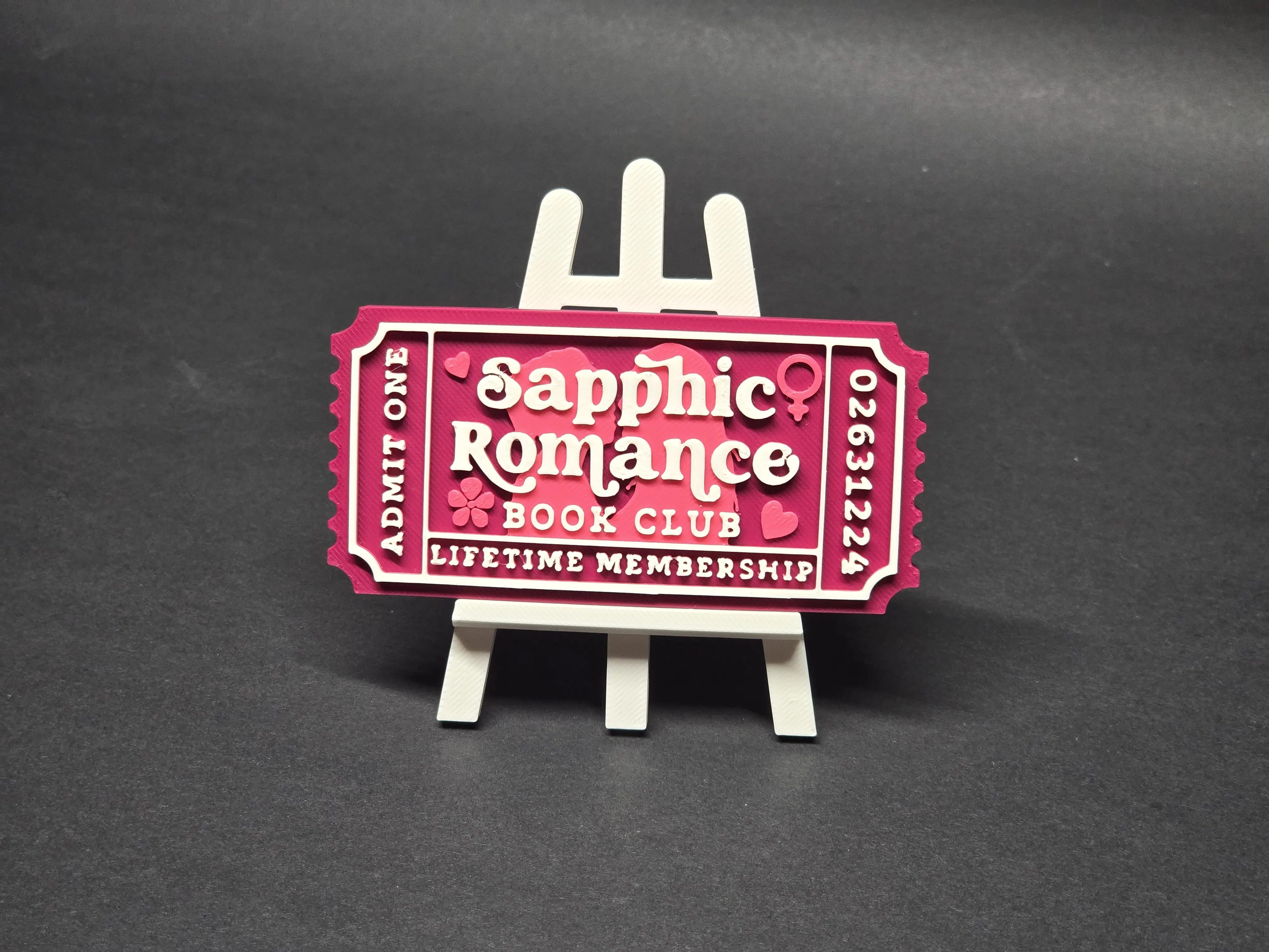 Sapphic Romance Book Trope Ticket Magnet