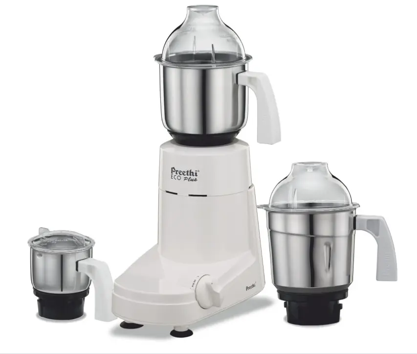 Preethi Eco Plus MG-138 110V, 550 Watt Mixer Grinder with 3 Jars