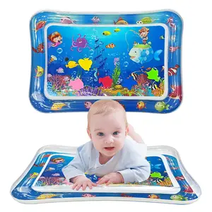 Baby Play Mat Water Pad, Water Tummy Time Mat, Toddler Toy Gift Activity Game Mat, Water Mat for Babies, Inflatable Sensory Play Mat for 3-6 Year Olds, The Kick and Play Play Mat, Indoor Baby Sleep Mat, Inflatable Tumbling Mat