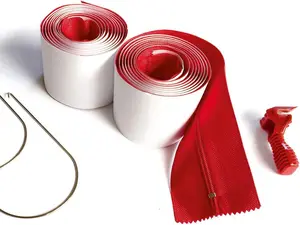 ZipWall Heavy-Duty Zipper for Dust Barriers, 2-Pack, HDAZ2, Red