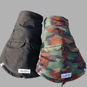 Insulated Reversible Puffer Jacket - PrimaLoft® & 3M™ reflective -Green Camo/Black